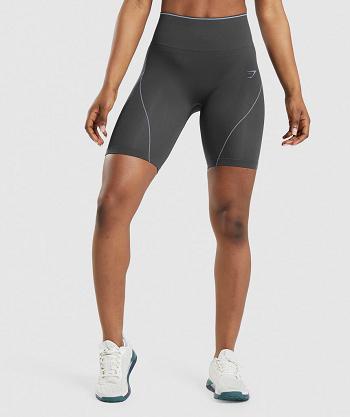 Gymshark Apex Seamless High Rise Short Ženske Kratke Hlače Crne Sive Boje Lavande Plave | HR 3847DFM